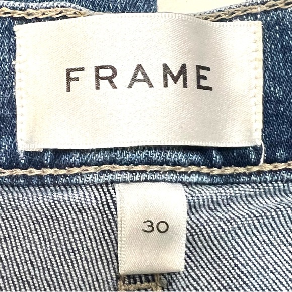 Frame Le Palazzo Crop Wide Leg High Rise Casual Denim Jeans Women’s 30 - Picture 16 of 16